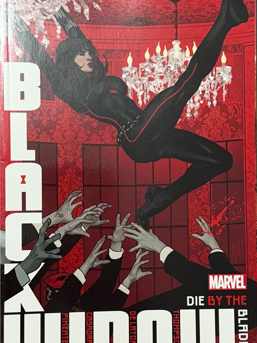 Marvel Black Widow Comic Book  - Red, Black, White